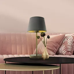 Lampka z abażurem na stolik SIENA GOLD WYSYŁKA 24H Lampka z abażurem na stolik SIENA GOLD WYSYŁKA 24H