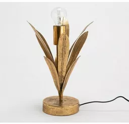 Złota Lampa Stołowa Liście Złota Lampa Stołowa Liście