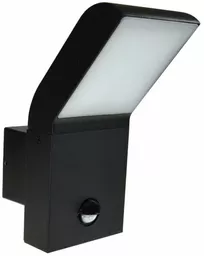 Kinkiet zewnętrzny LED SMD GLOSS 9W IP54 czujnik ruchu PIR czarny Kinkiet zewnętrzny LED SMD GLOSS 9W IP54 czujnik ruchu PIR czarny