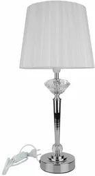 Lampka srebrna kryształ glamour lampa nocna 48cm Lampka srebrna kryształ glamour lampa nocna 48cm