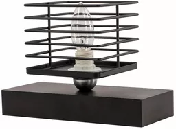 Industrialna lampka nocna z drewna Industrialna lampka nocna z drewna