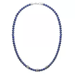 Naszyjnik męski z lapis lazuli Manoki