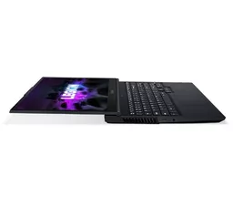 Laptop gamingowy Lenovo Legion 5 15ACH6H czarny widok na rozłożony laptop