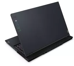 Laptop gamingowy Lenovo Legion 5 15ACH6H czarny widok od tyłu na złożony laptop
