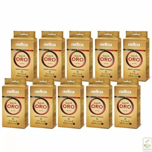 10 x lavazza qualita oro 250g kawa mielona