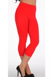 Legginsy 3 4 w czerwonym kolorze Legginsy 3 4 w czerwonym kolorze