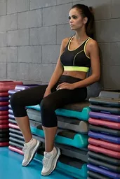 Fitness funkcyjne legginsy 3 4 Gabi czarne Fitness funkcyjne legginsy 3 4 Gabi czarne