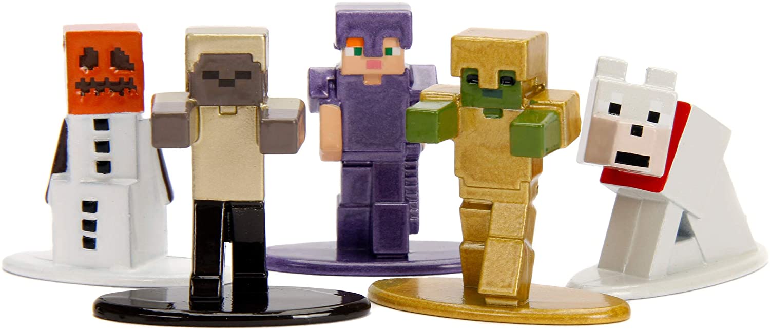 Grupa postaci z gry Minecraft w wersji Lego Grupa postaci z gry Minecraft w wersji Lego