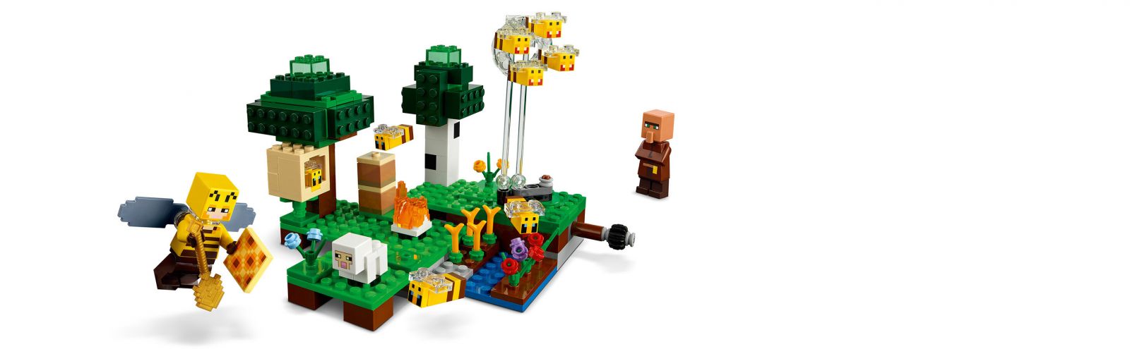 Zestaw klocków Lego Minecraft pszczoła i Villager farma