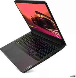 Laptop LENOVO IdeaPad Gaming 3 15ACH6 czarny front prawy bok Laptop LENOVO IdeaPad Gaming 3 15ACH6 czarny front prawy bok