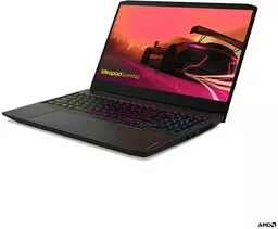 Laptop LENOVO IdeaPad Gaming 3 15ACH6 czarny z prawej strony Laptop LENOVO IdeaPad Gaming 3 15ACH6 czarny z prawej strony