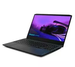 Lenovo IdeaPad Gaming 3 15IHU6 czarny front prawy bok Lenovo IdeaPad Gaming 3 15IHU6 czarny front prawy bok