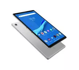 Lenovo Tab M10 Plus platynowy front lewy bok i tył Lenovo Tab M10 Plus platynowy front lewy bok i tył