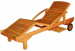 Leżak drewniany regulowany