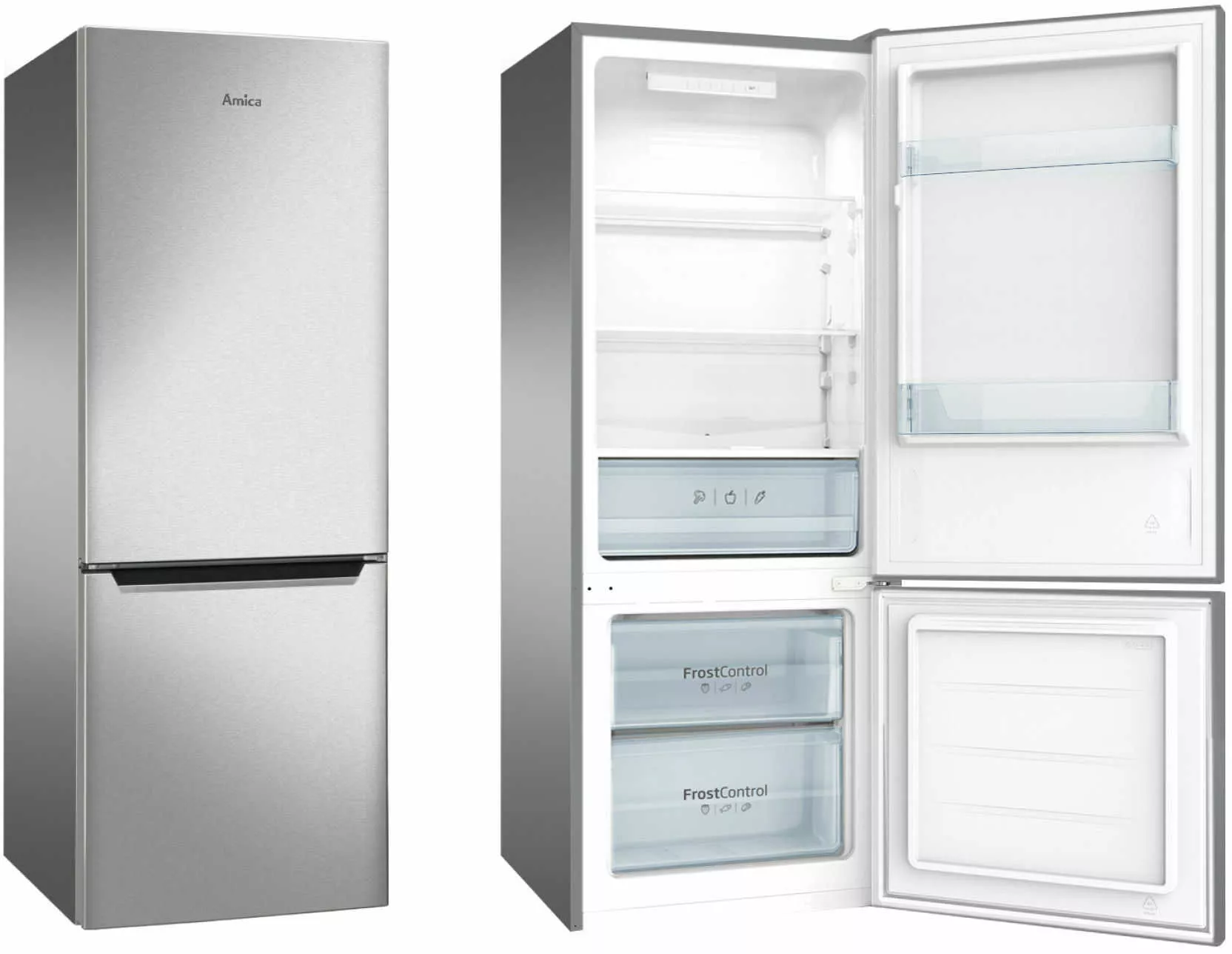 amica lodowka chlodziarko zamrazarka combi f144ix fk244 4x