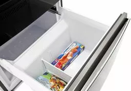 Lodówka Haier A3FE742CMJ srebrna widok na szufladę Easy Access Lodówka Haier A3FE742CMJ srebrna widok na szufladę Easy Access