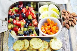 Lunch box z przegródkami ze stali nierdzewnej - wizualizacja Lunch box z przegródkami ze stali nierdzewnej - wizualizacja