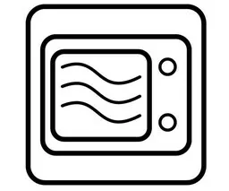 Symbol podgrzewania w mikrofali
