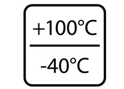 Piktogram - zakres temperatur w jakich można przechowywać lunch box 