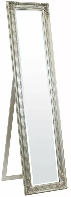 stylowe srebrna lustro stojace wysokie