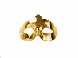 Złota maska karnawałowa na oczy w stylu weneckim