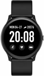 Smartwatch Maxcom FW32 Neon z czarnym paskiem wyświetlacz