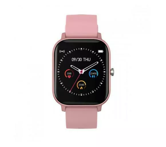 smartwatch maxcom fw35 aurum rozowy wyswietlacz