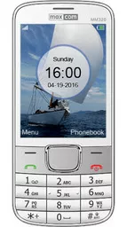 MAXCOM MM320 biały front MAXCOM MM320 biały front