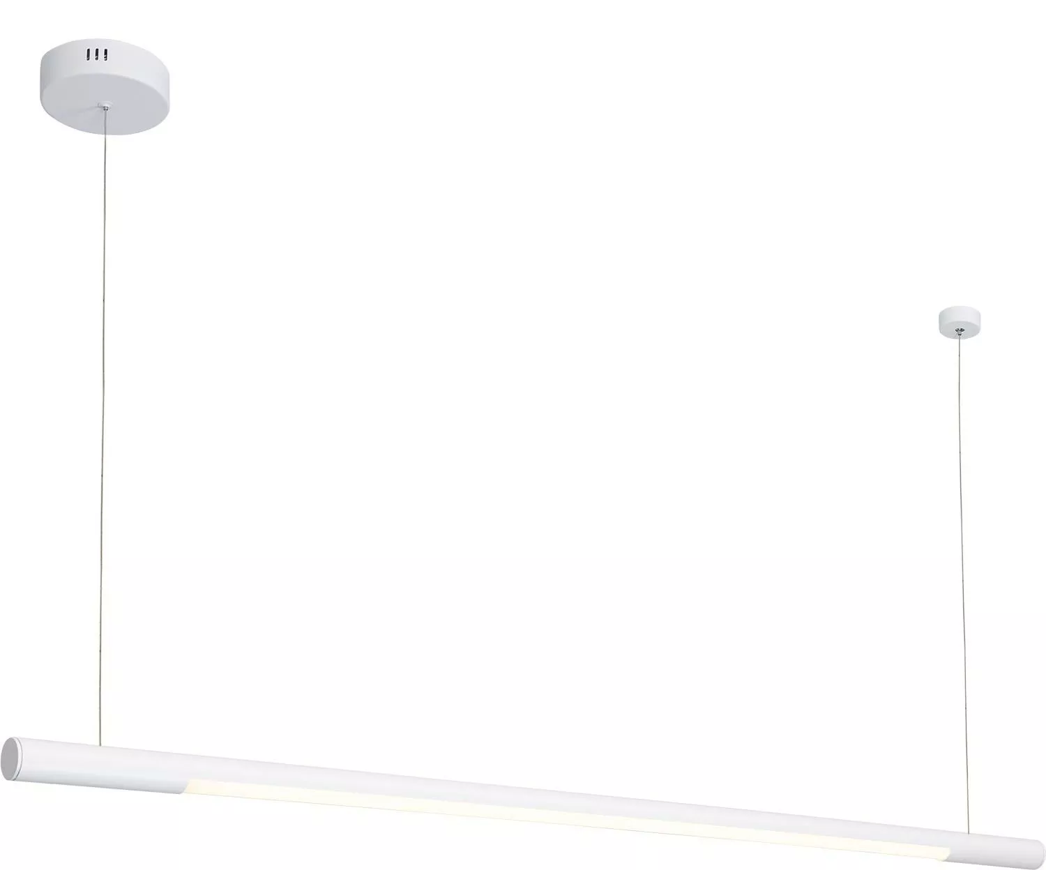 lampa wiszaca maxlight biala typu tuba