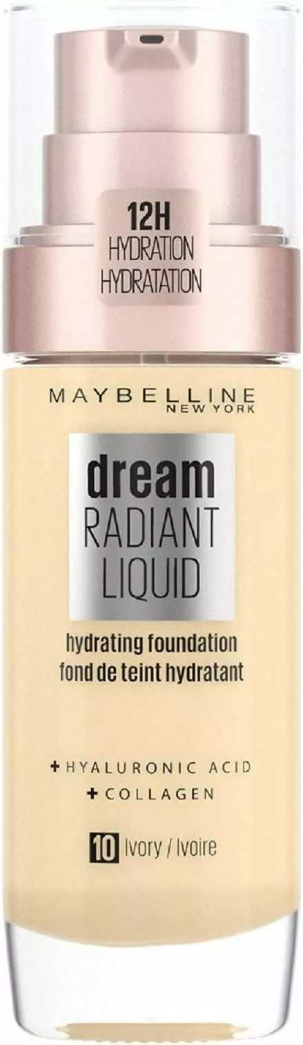 maybelline new york make up dream radiant liquid make up plynny podklad nr 10 ivory
