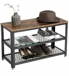 Szafka na buty z siedziskiem metalowa czarna Szafka na buty z siedziskiem metalowa czarna
