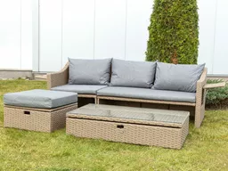 Sofa ogrodowa ze schowkiem (wizualizacja)