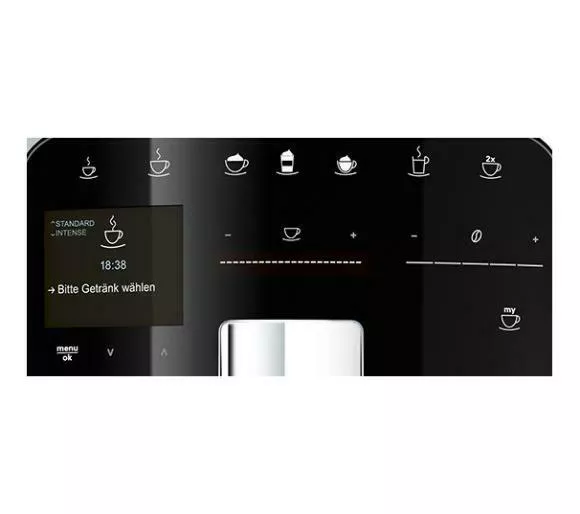 ekspres do kawy melitta barista t f83 0 002 czarny zblizenie na panel wybierania kawy