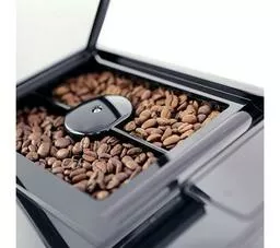 Ekspres do kawy Melitta Barista TS Smart F86 0 100 szary widok na ziarna kawy w ekspresie