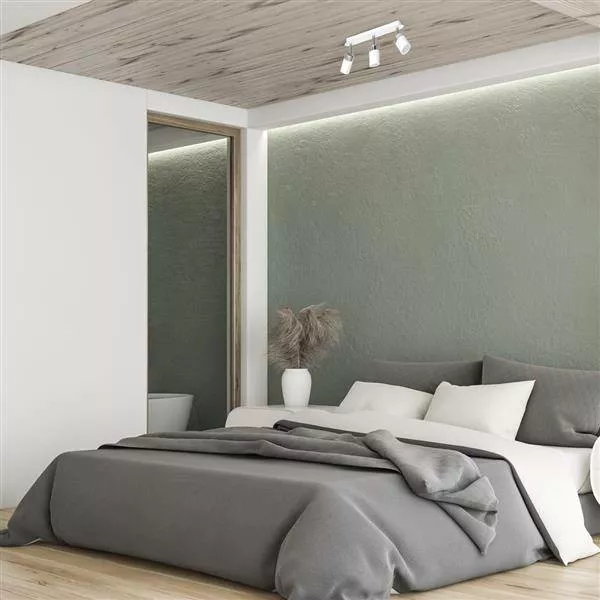lampa sufitowa milagro biala prezentacja zastosowania w sypialni