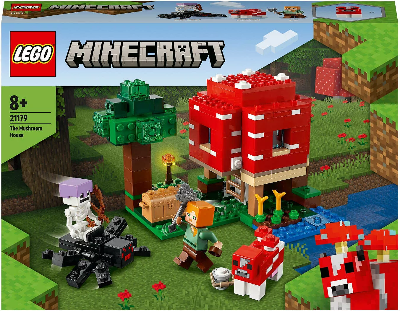klocki lego minecraft dom w grzybie 21179 darmowa dostawa od 89 zl