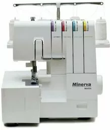 Minerva M840DS Overlock przodem w białym kolorze