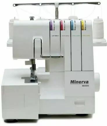 minerva m840ds overlock przodem w bialym kolorze
