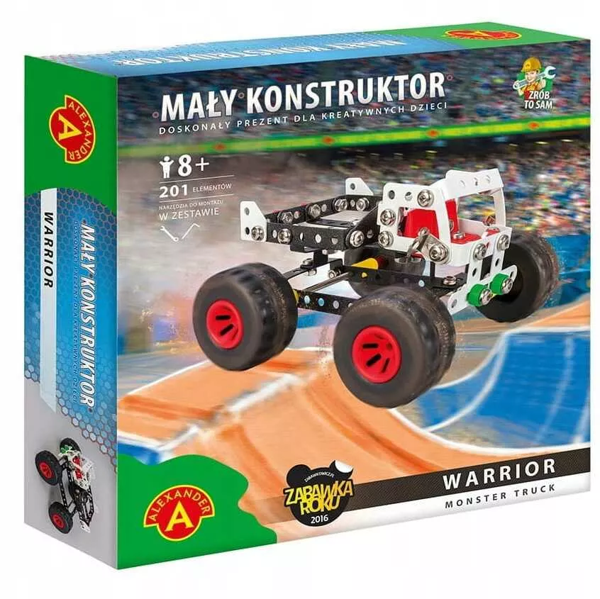 maly konstruktor monster truck warrior