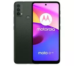 Motorola moto E40 4 grafitowy front i tył Motorola moto E40 4 grafitowy front i tył
