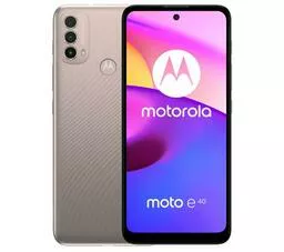 Motorola moto E40 4 różowy front i tył Motorola moto E40 4 różowy front i tył