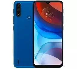 Motorola Moto E7 Power 4 niebieski front i tył Motorola Moto E7 Power 4 niebieski front i tył