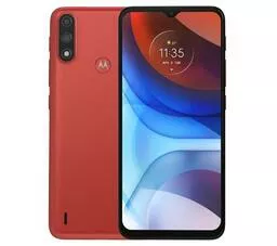 Motorola Moto E7i Power 2 czerwony front i tył Motorola Moto E7i Power 2 czerwony front i tył
