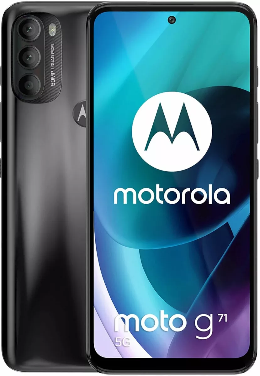 Smartfon MOTOROLA Moto G71 6 128GB 5G 6_4 Czarny PAS20037PL tyl front