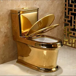 Złota toaleta kompaktowa