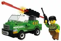 Klocki konstrukcyjne Blocki Myarmy wóz Army z działem Klocki konstrukcyjne Blocki Myarmy wóz Army z działem