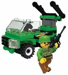 Klocki konstrukcyjne Blocki Myarmy wóz z działem prawy bok Klocki konstrukcyjne Blocki Myarmy wóz z działem prawy bok