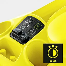 Myjka parowa do okien Karcher SC EasyFix prezentacja czasu nagrzewania się myjki Myjka parowa do okien Karcher SC EasyFix prezentacja czasu nagrzewania się myjki