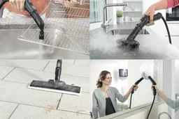 Myjka parowa do okien Karcher SC EasyFix prezentacja mycia różnych powierzchni Myjka parowa do okien Karcher SC EasyFix prezentacja mycia różnych powierzchni