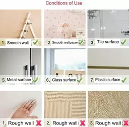 Przykłady powierzchni na jakiej mogą być użyte naklejki lustrzane na ścianę